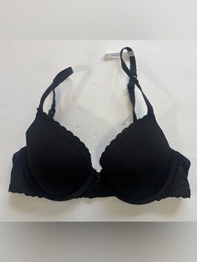 Aerie Katie Bra 34B Black Full Coverage Underwire T-Shirt Bra NWOT